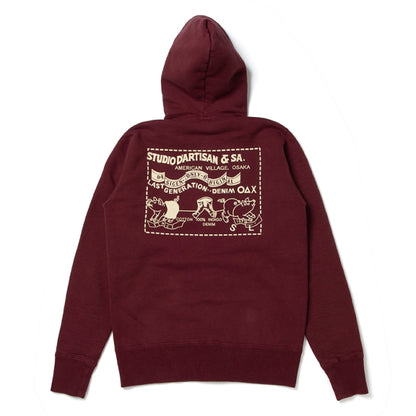 プリントZIPパーカー【8126】