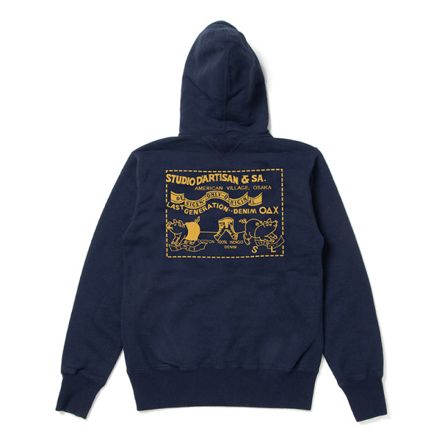 プリントZIPパーカー【8126】