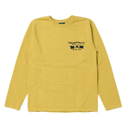 定番プリント吊り編みロングスリーブTシャツ【8131】