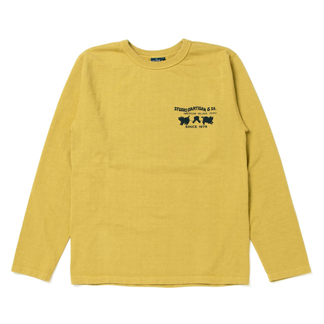 定番プリント吊り編みロングスリーブTシャツ【8131】