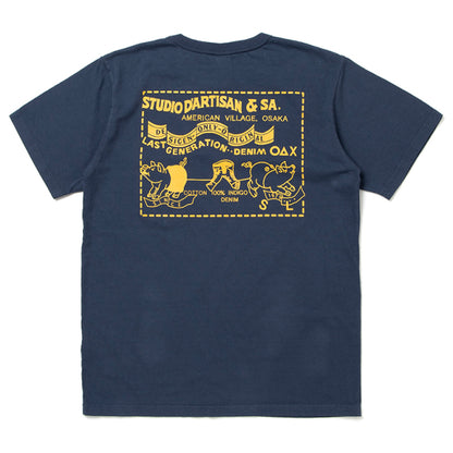 デニムポケットプリントTシャツ【8135A】