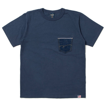 デニムポケットプリントTシャツ【8135A】
