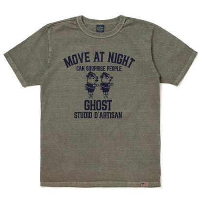 ピグメント加工プリントTシャツ【8139A】