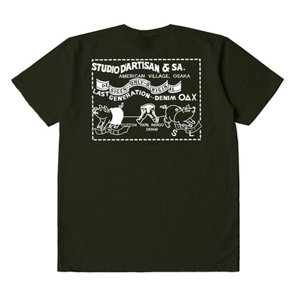 USAコットン定番プリントTシャツ【8145】