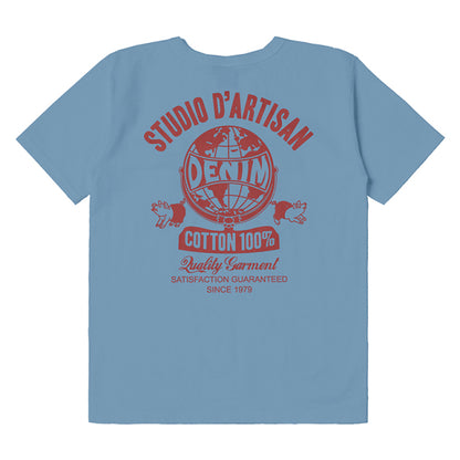 吊り編みプリントTシャツ【8146A】