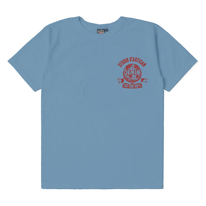 吊り編みプリントTシャツ【8146A】