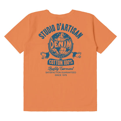 吊り編みプリントTシャツ【8146A】