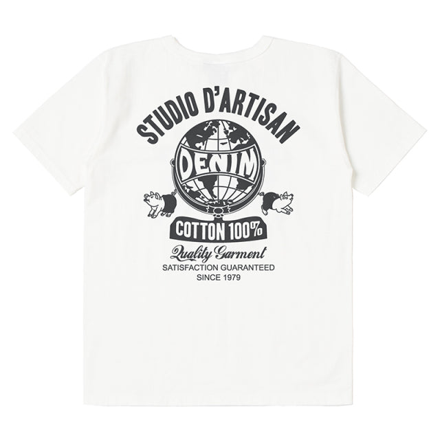 吊り編みプリントTシャツ【8146A】