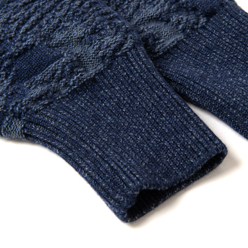 百豚カモフラージュニットカーディガン【8184】