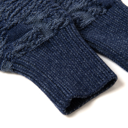 百豚カモフラージュニットカーディガン【8184】