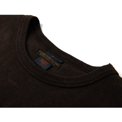 奄美大島泥染吊り編みTシャツ【8198】