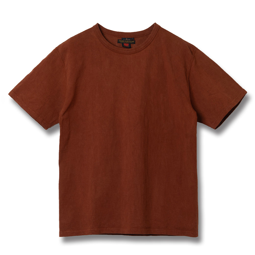 奄美大島泥染吊り編みTシャツ【8198】