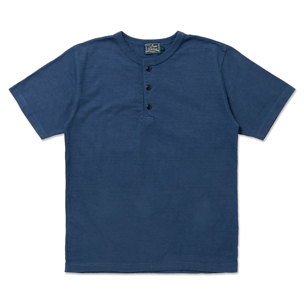 石川台小寸編み天竺ヘンリーネックTシャツ【8205】