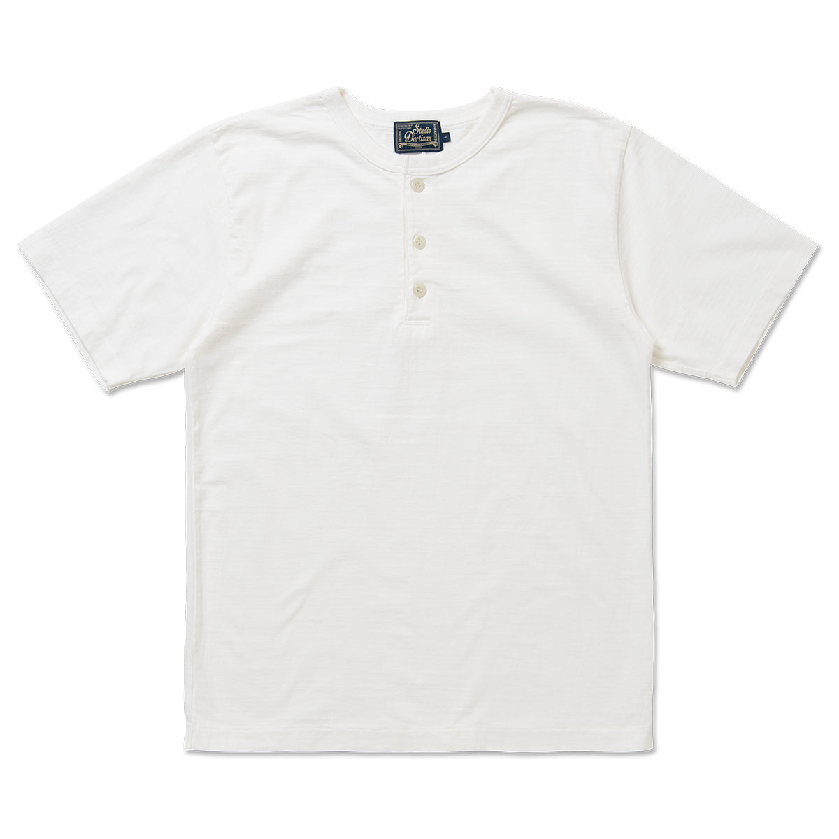 石川台小寸編み天竺ヘンリーネックTシャツ【8205】