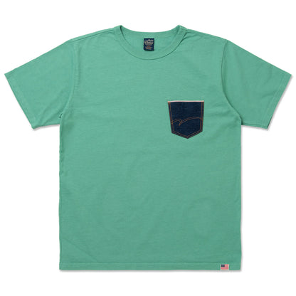 デニムポケットプリントTシャツ【8214A】