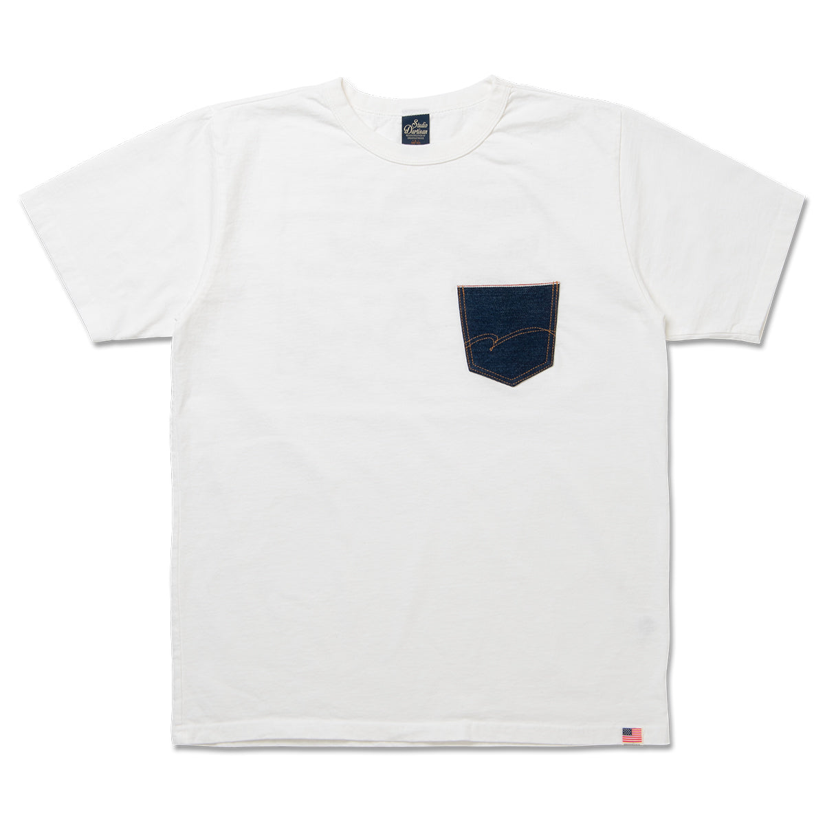 デニムポケットプリントTシャツ【8214A】