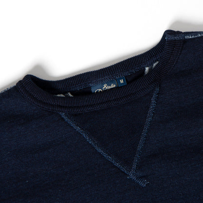 吊り編みインディゴスウェット【9983】