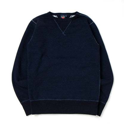 吊り編みインディゴスウェット【9983】