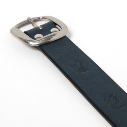 インディゴベンズレザー刻印ベルト【B-82-IND】