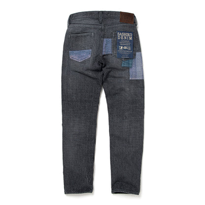 SASHIKO BOROデニムジーンズ【D1855U】BIGサイズ