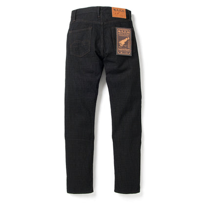 奄美泥染刺し子デニムジーンズ【D1867】BIGサイズ