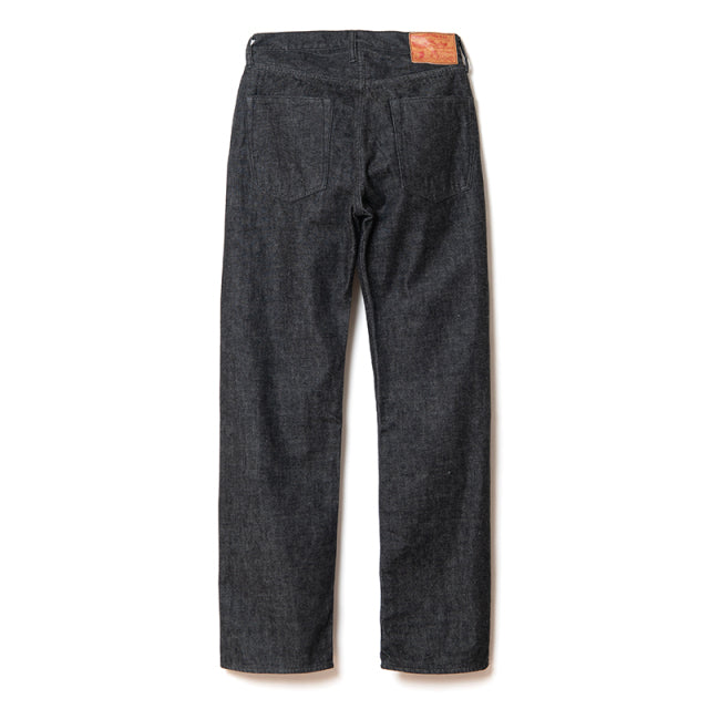 ルーズストレートウォッシュブラックジーンズ【D1890B】