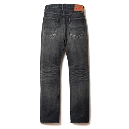 USEDウォッシュルーズストレートブラックジーンズ【D1890UB】BIGサイズ