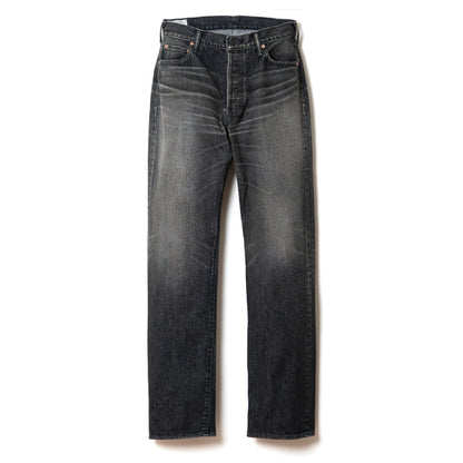 USEDウォッシュルーズストレートブラックジーンズ【D1890UB】BIGサイズ