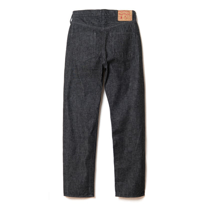 レギュラーストレートウォッシュブラックジーンズ【D1891B】