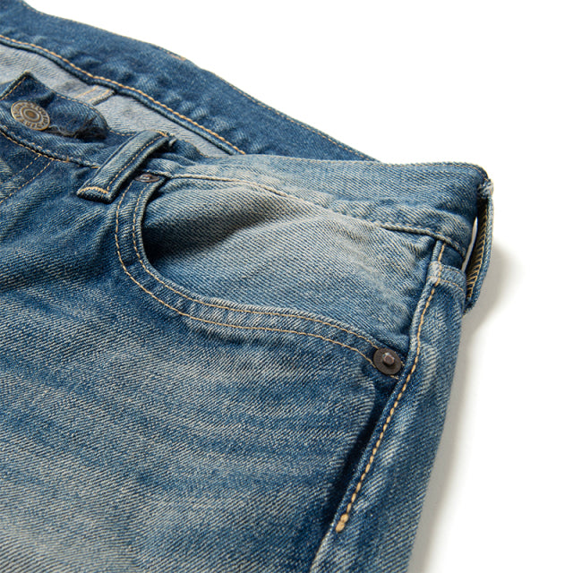 USEDウォッシュレギュラーストレートジーンズ【D1891U】BIGサイズ