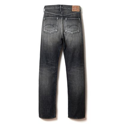 USEDウォッシュレギュラーストレートブラックジーンズ【D1891UB】BIGサイズ