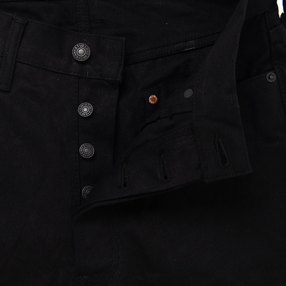 京黒紋付染本藍ジーンズ【D1899】 BIGサイズ