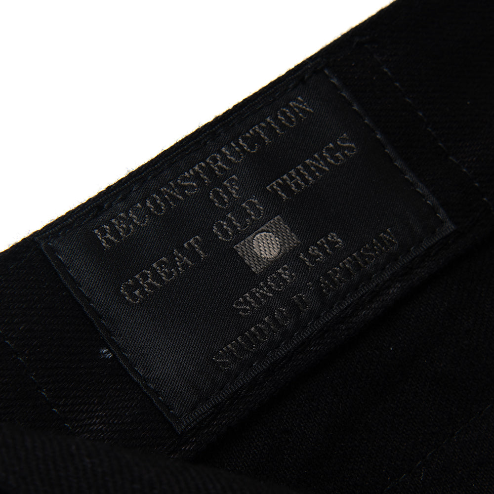 京黒紋付染本藍ジーンズ【D1899】 BIGサイズ