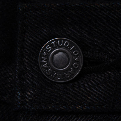 京黒紋付染本藍ジーンズ【D1899】 BIGサイズ