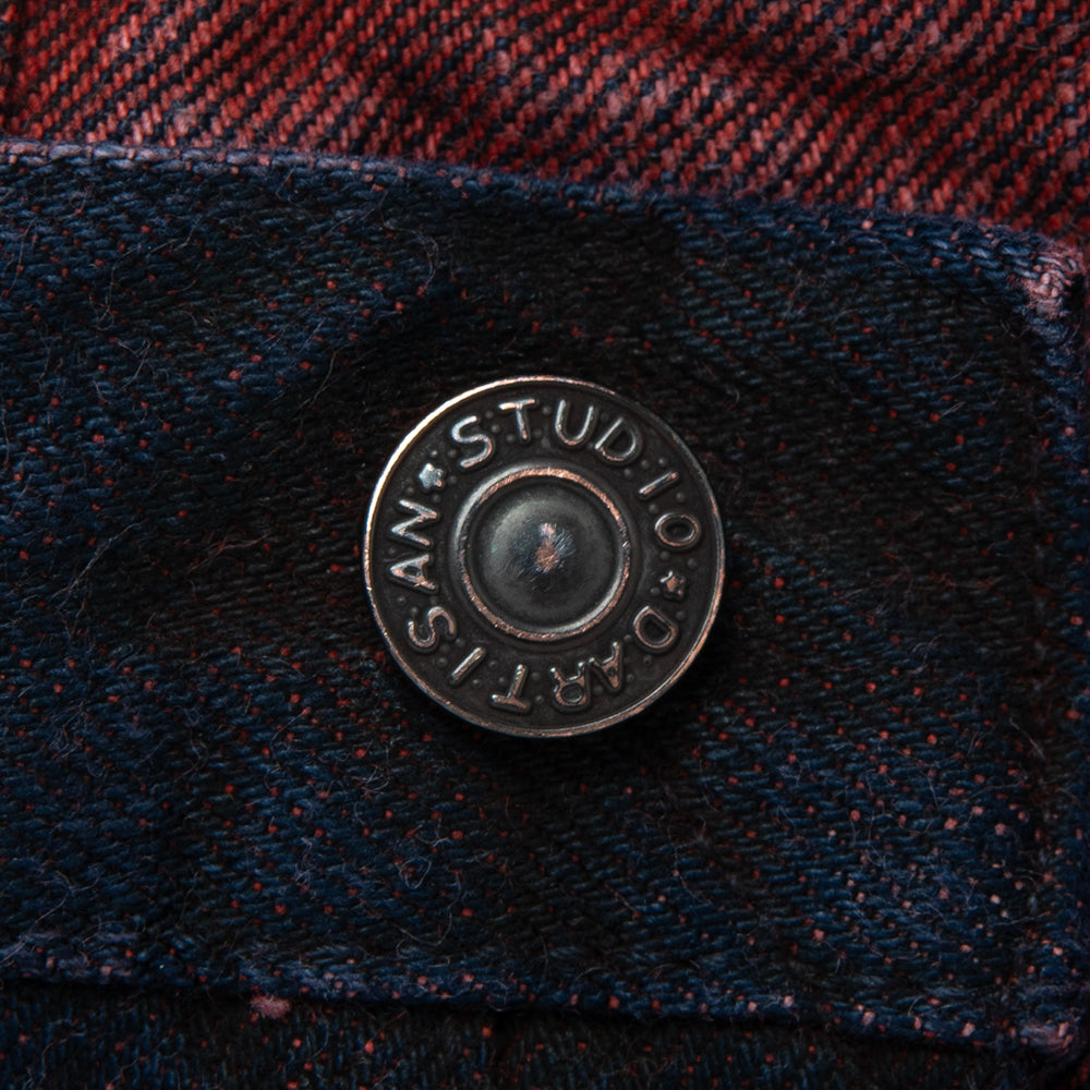 ベンガラ染めジーンズ【D1908】BIGサイズ