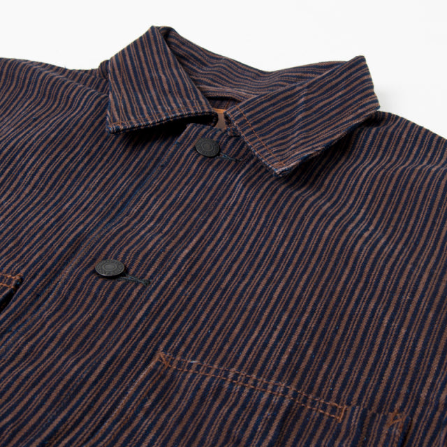 KAKISHIBU DENIM HICKORY カバーオール【D4522】