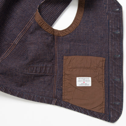KAKISHIBU DENIM HICKORY ベスト【D4523】