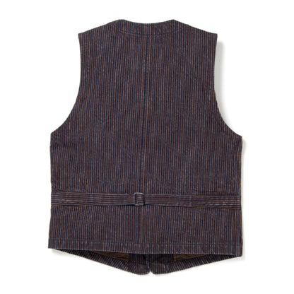 KAKISHIBU DENIM HICKORY ベスト【D4523】