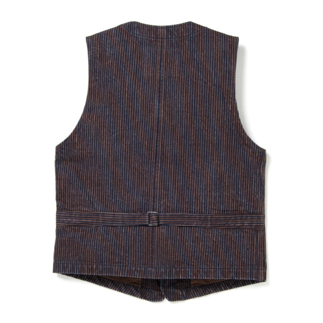 KAKISHIBU DENIM HICKORY ベスト【D4523】