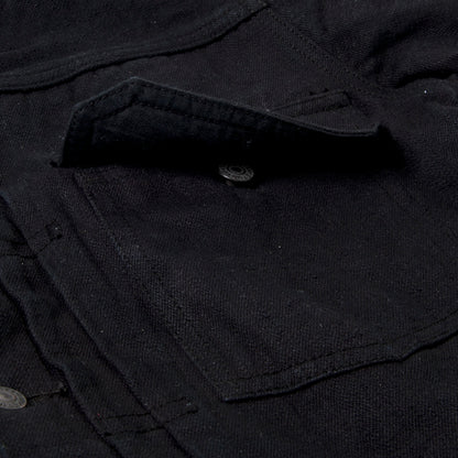 京黒紋付染デニムジャケット【D4561】