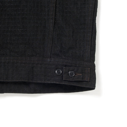 奄美泥染刺し子デニムジャケット【D4564】