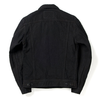 奄美泥染刺し子デニムジャケット【D4564】