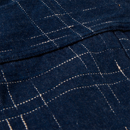 乱れ絣デニムジャケット【D4574】