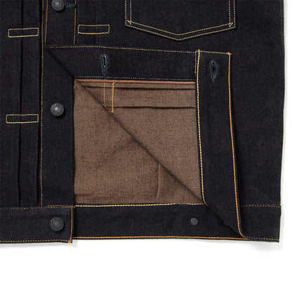 藍渋染めデニムジャケット【D4579】