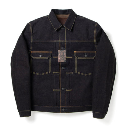 藍渋染めデニムジャケット【D4579】
