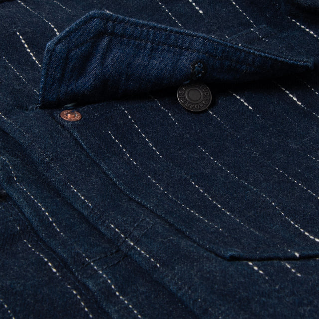 RAIN絣デニムジャケット【D4589】