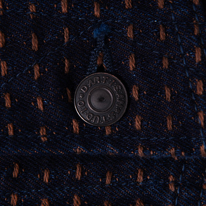 柿渋刺し子デニムジャケット【D4608】