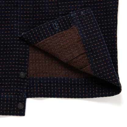 柿渋刺し子デニムジャケット【D4608】