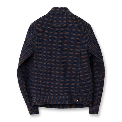 柿渋刺し子デニムジャケット【D4608】