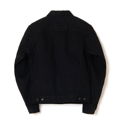 京黒紋付染本藍デニムジャケット【D4609】